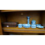 A boxed set of Banda carpet bowls.