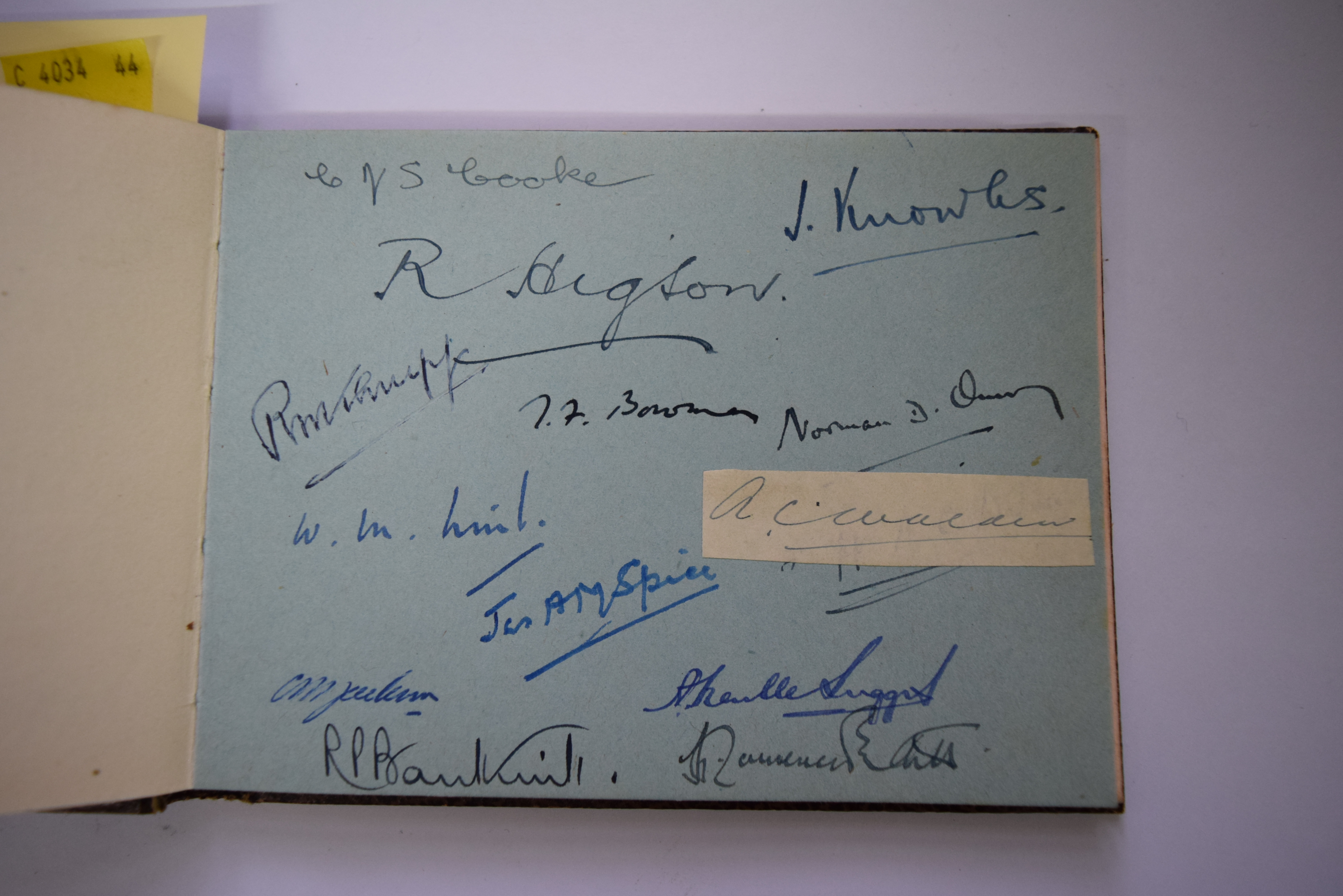 An old autograph album. - Image 2 of 6