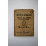 A German World War II Kriegsmarine Unterseeboot passbook, inscribed August Alois Gildner,