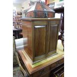 An early 20th century mahogany collectors' cabinet,