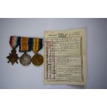 A World War I trio, to 7204 Cpl C J Russell E.Surr.R.