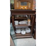 A circa 1900 oak buffet, 88cm wide.