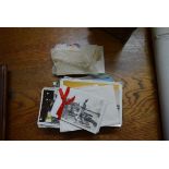 A small quantity of postcards,