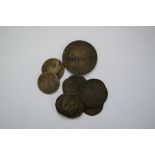 Coins: an interesting collection of eleven British coins, to include medieval groats and similar.