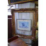 A Victorian gold painted frame, the rebate 71.5 x 56cm.