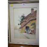 Arthur Claude Strachan, 'The Cross Keys Inn', signed and indistinctly dated, watercolour, 34.5 x 24.