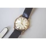 A vintage 9ct gold Omega ladies mechanical wristwatch, cal 244, movement number 17286427,