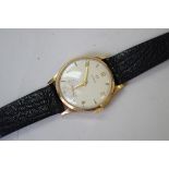 A vintage 9ct gold Omega gentleman's mechanical wristwatch,