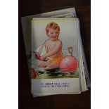 A small quantity of humorous postcards, to include examples by Pedro, Taylor,