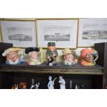 Five Royal Doulton character jugs, comprising: 'Scaramouche', D6814; 'The Lord Mayor of London',