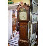 A George III oak and mahogany 8 day longcase clock,