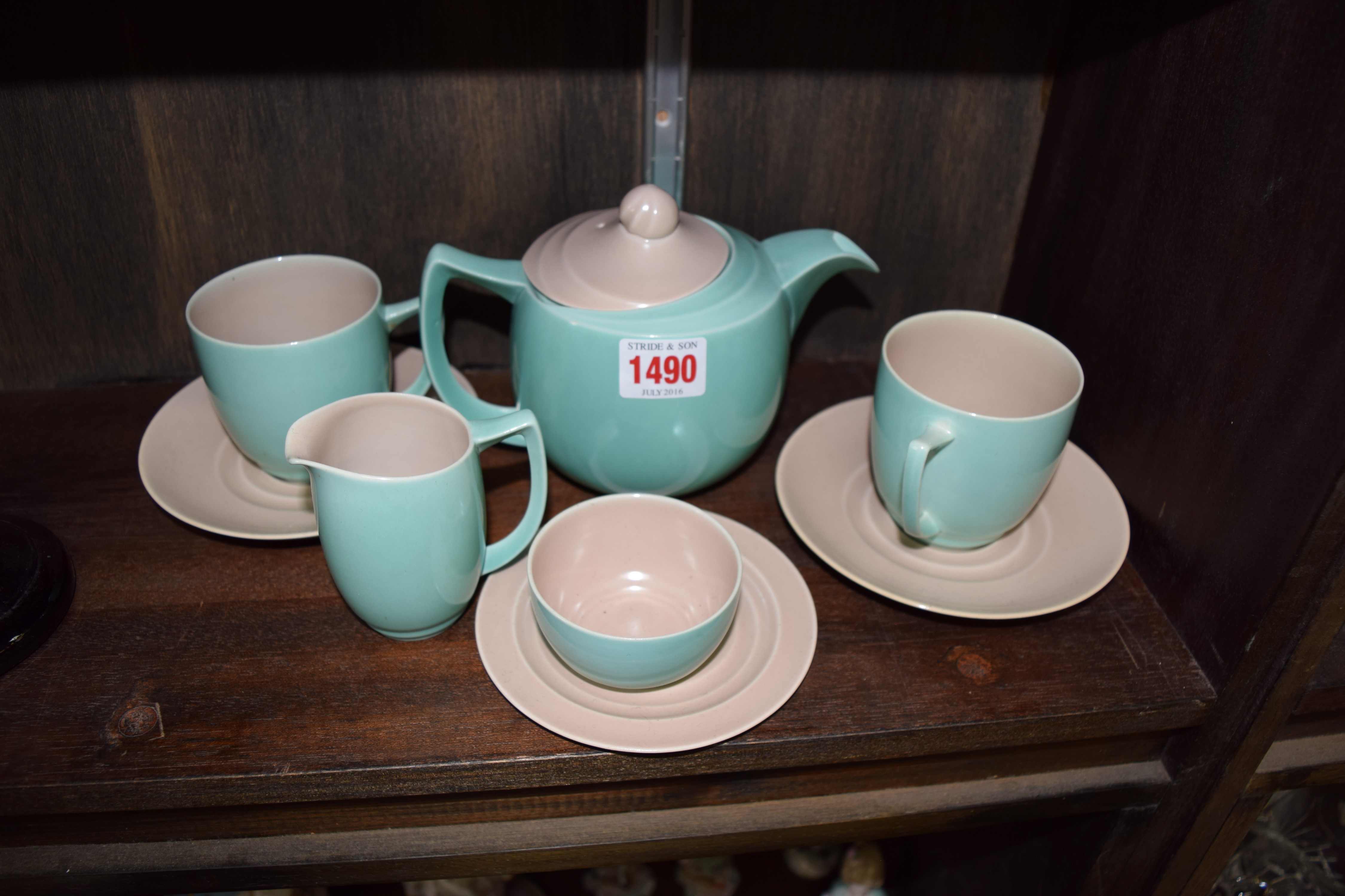 A Branksome china Art Deco tea for two set.