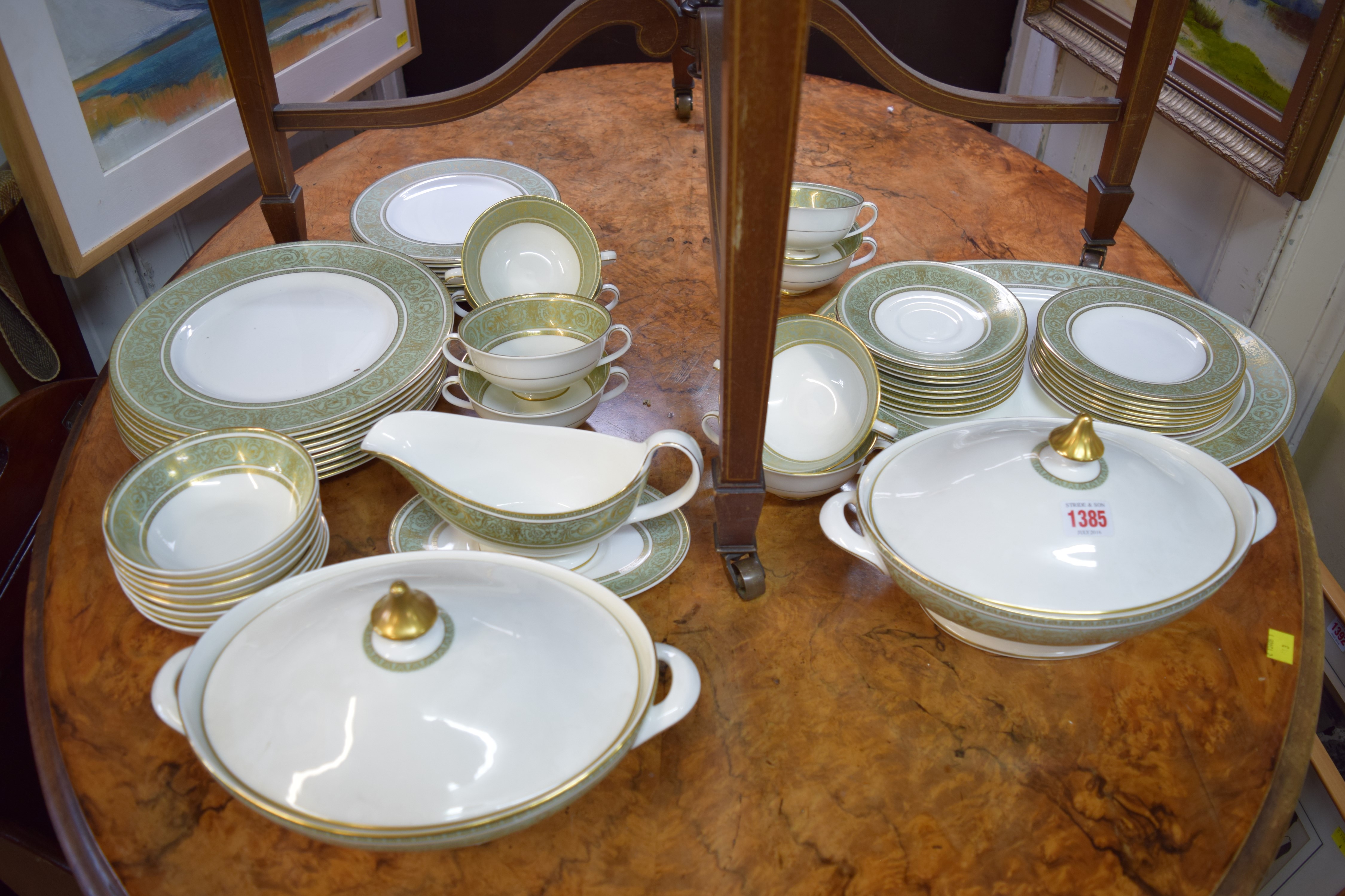 A Royal Doulton 'English Renaissance' pattern part dinner service.