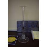 An old glass epergne having air twist stem.