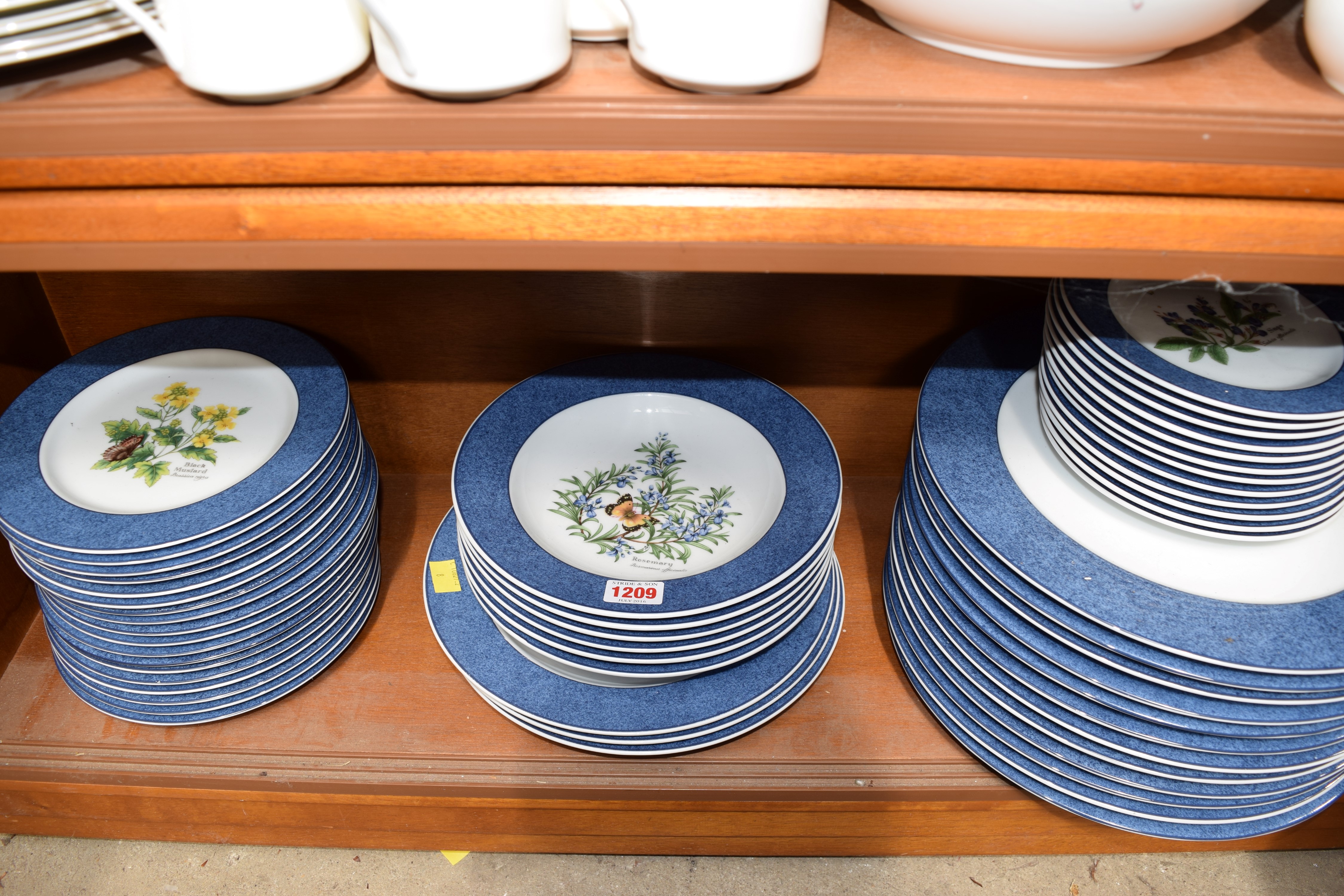 A Royal Worcester 'Worcester Herbs' pattern part dinner service.