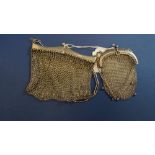 A small mesh evening purse, 6.