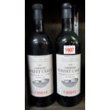 Two bottles of 1961 Chateau Pontet Canet (5th Pauillac), Bordeaux bottled Cruse.