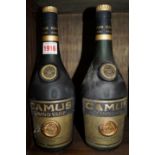Two 24 fl.oz bottles of Camus Grand VSOP Cognac 40% Vol.