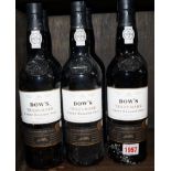 Six 75cl bottles of Dow's Trademark port.