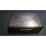 A Victorian silver large cigarette or cigar box, by Walker & Hall, Sheffield 1898, 21.7 x 15.5 x 6.