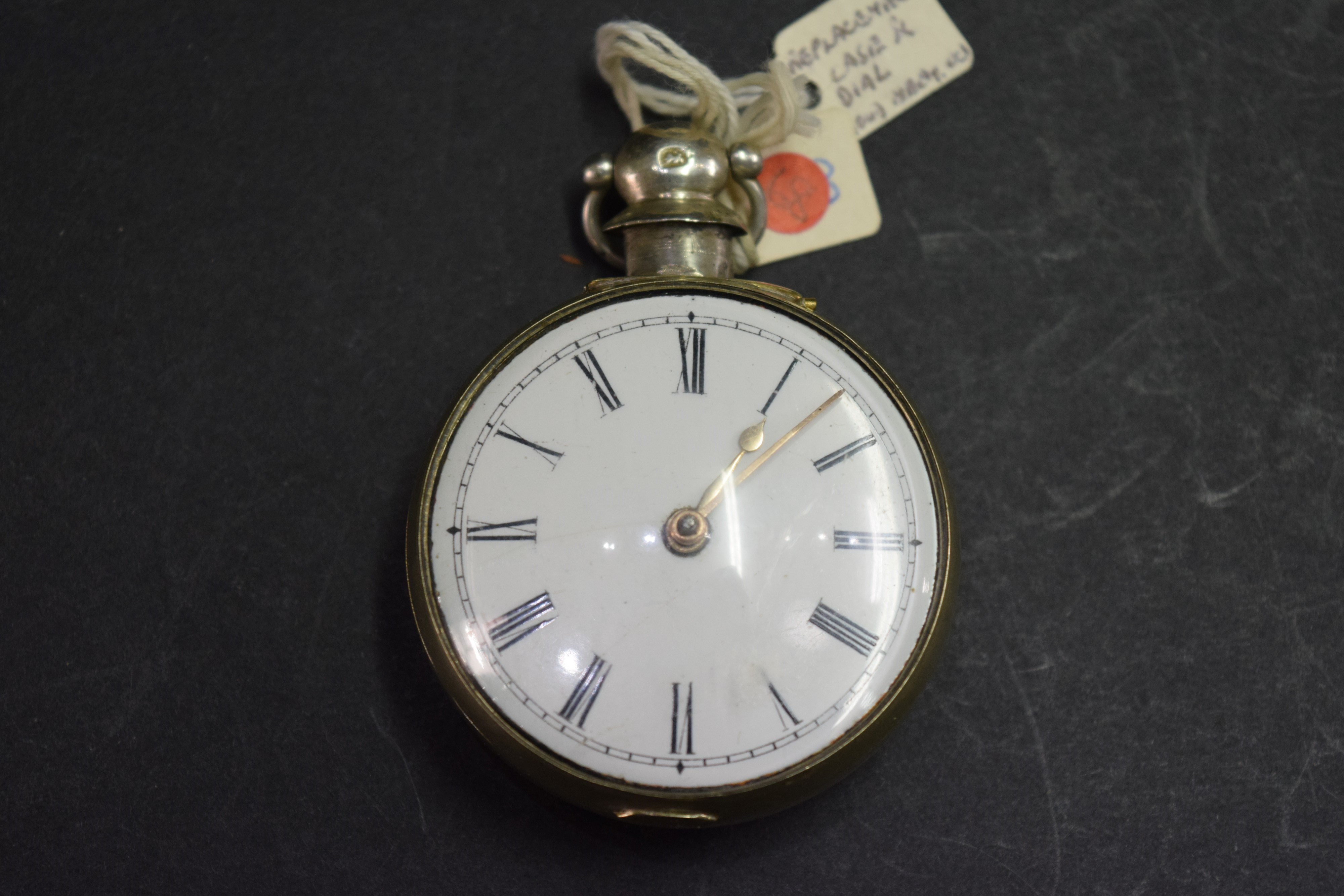 A nickel pair cased pocket watch, having 4. - Image 3 of 5