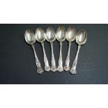 A set of six silver Kings pattern dessert forks, by Viners, Sheffield 1965, 350g.