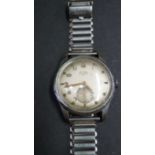 A 1940s Cyma Triplex gentleman's mechanical wristwatch,
