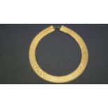 A 9ct gold mesh collar, 45.5g WITHDRAWN FROM SALE.