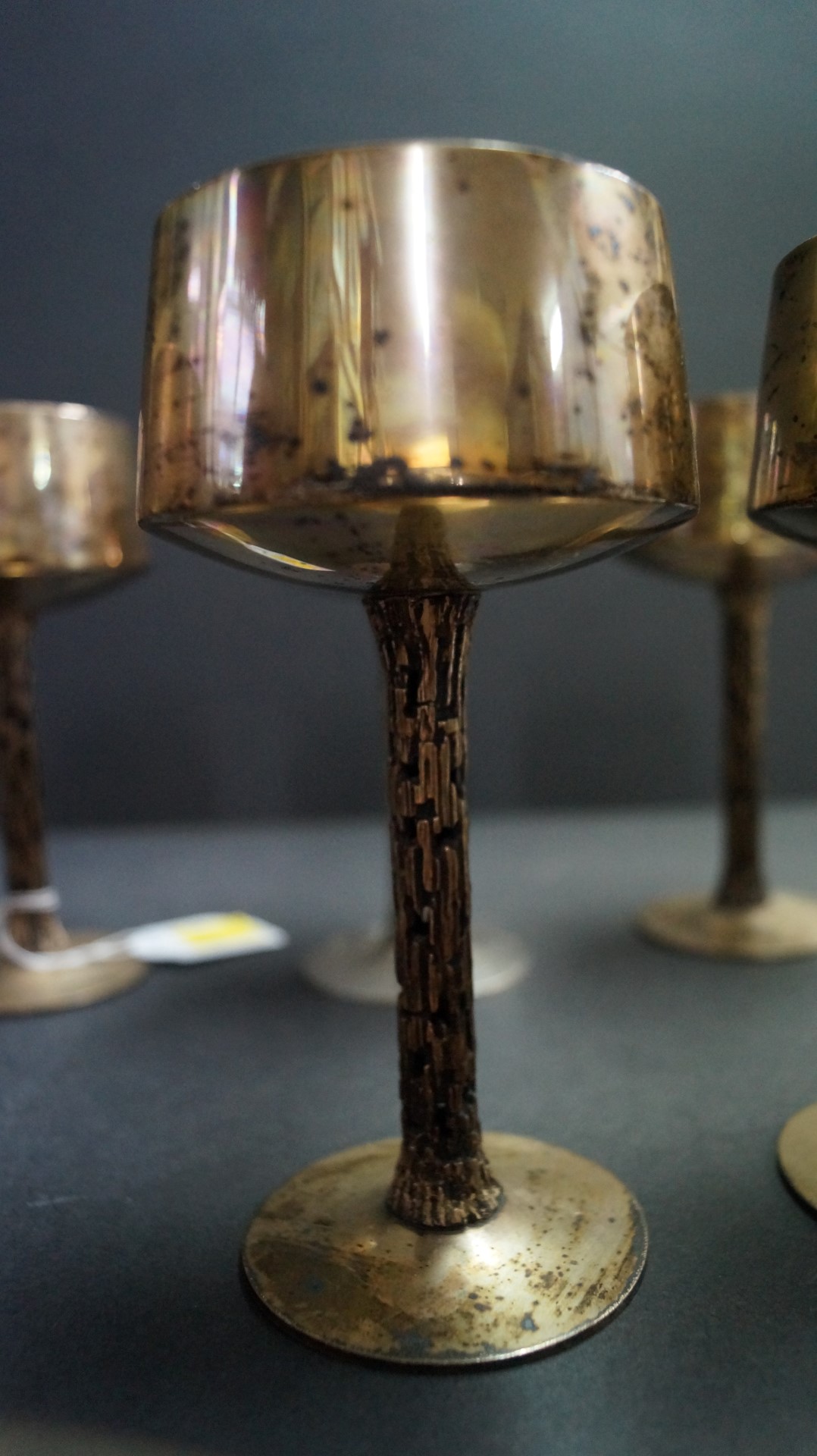 A set of six silver goblets, by Christopher Nigel Lawrence, London 1989, 1224g, 14.5cm. - Image 3 of 3