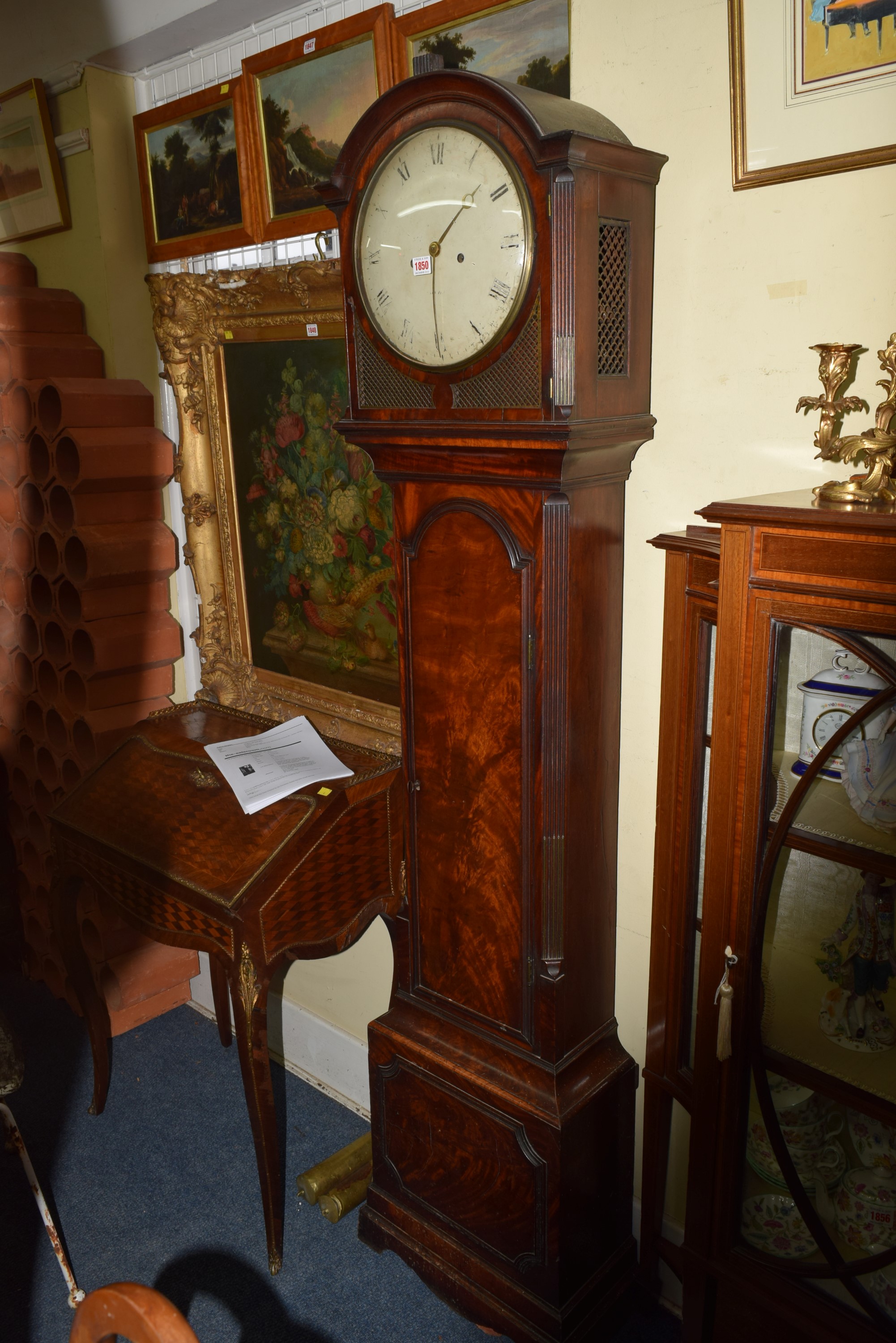 A George III figured mahogany, 8 day longcase clock, - Image 2 of 14