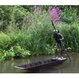 Garden Sculpture: David Goode, Born 1966 FerrymanBronzeSigned and numbered from 20066cm.; 26ins high