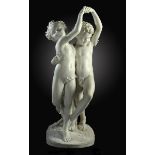 Garden Statuary: Giovanni Bastianini (1830-1868): La Danza (The Dance) Italianwhite marblesigned