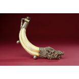 Natural History: A rare Rowland Ward Ltd Cigar cutter made from a Wild Boar tooth with the head of a
