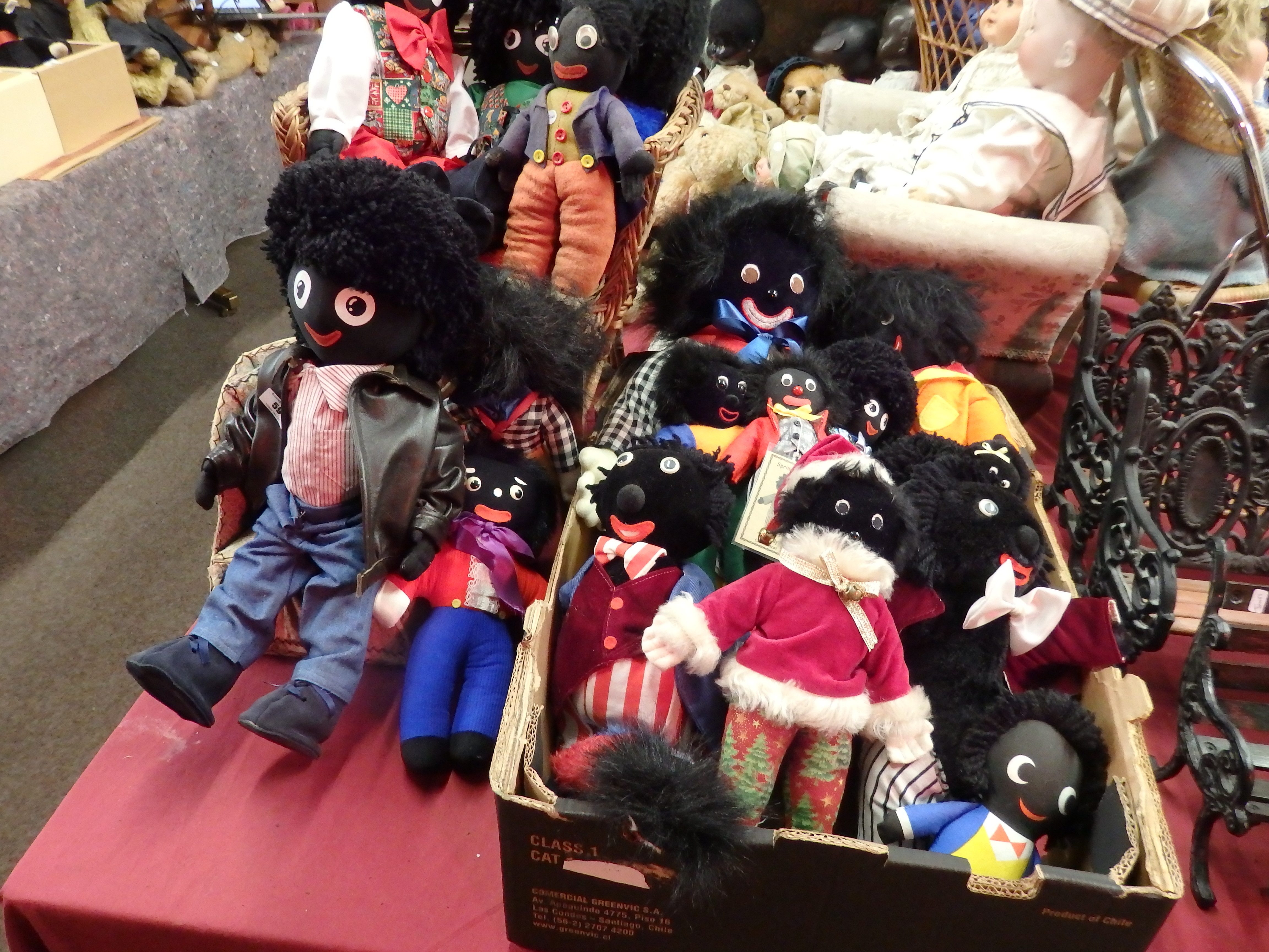 Collection of golly dolls