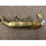 Phillapines jewl dragon head boat in brass