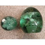 2 glass dumps