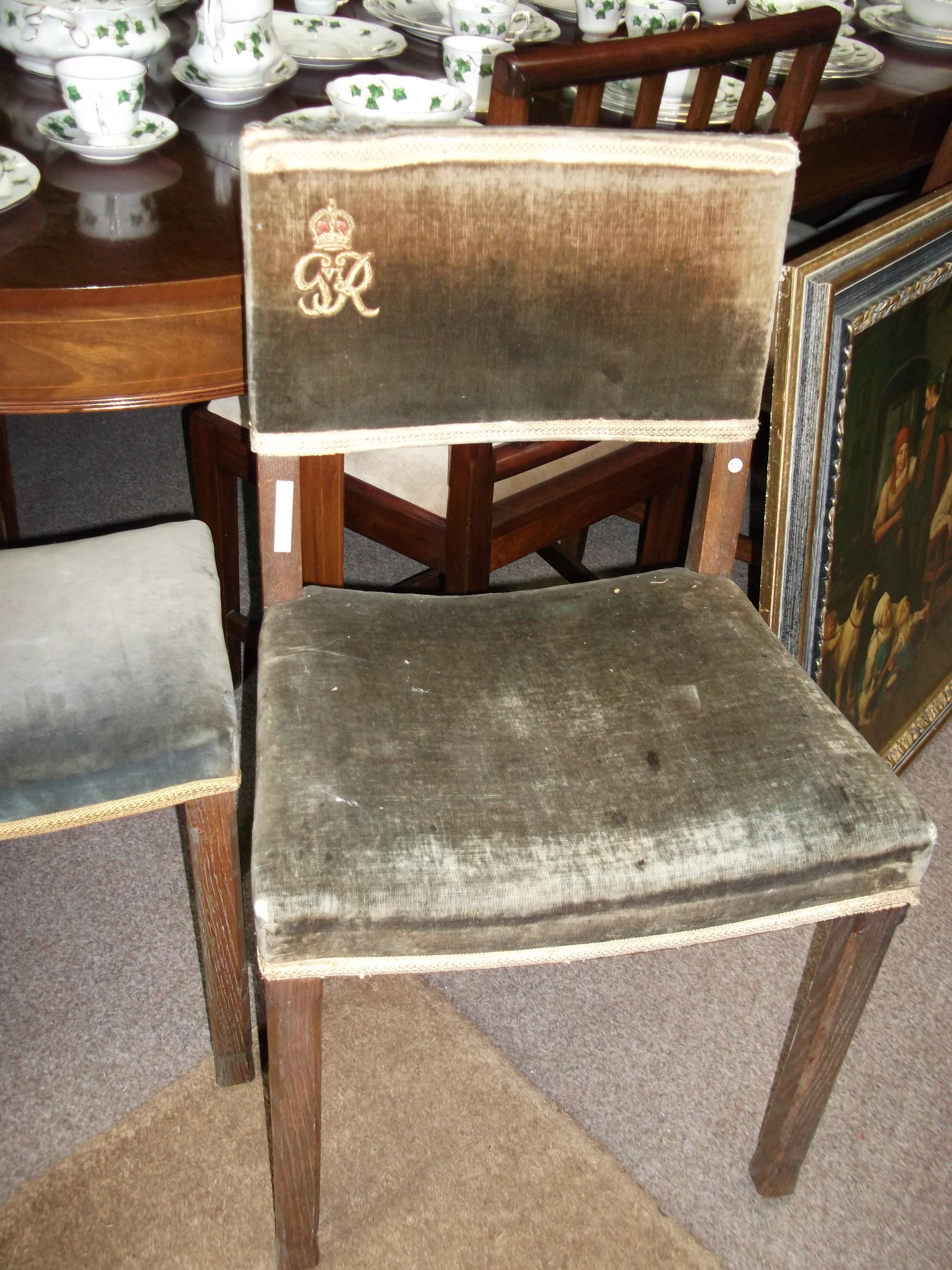 george the 6th coronation chair....in original fabric