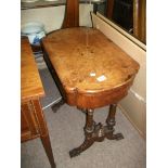 Antique walnut games table.....d.d to top of table..