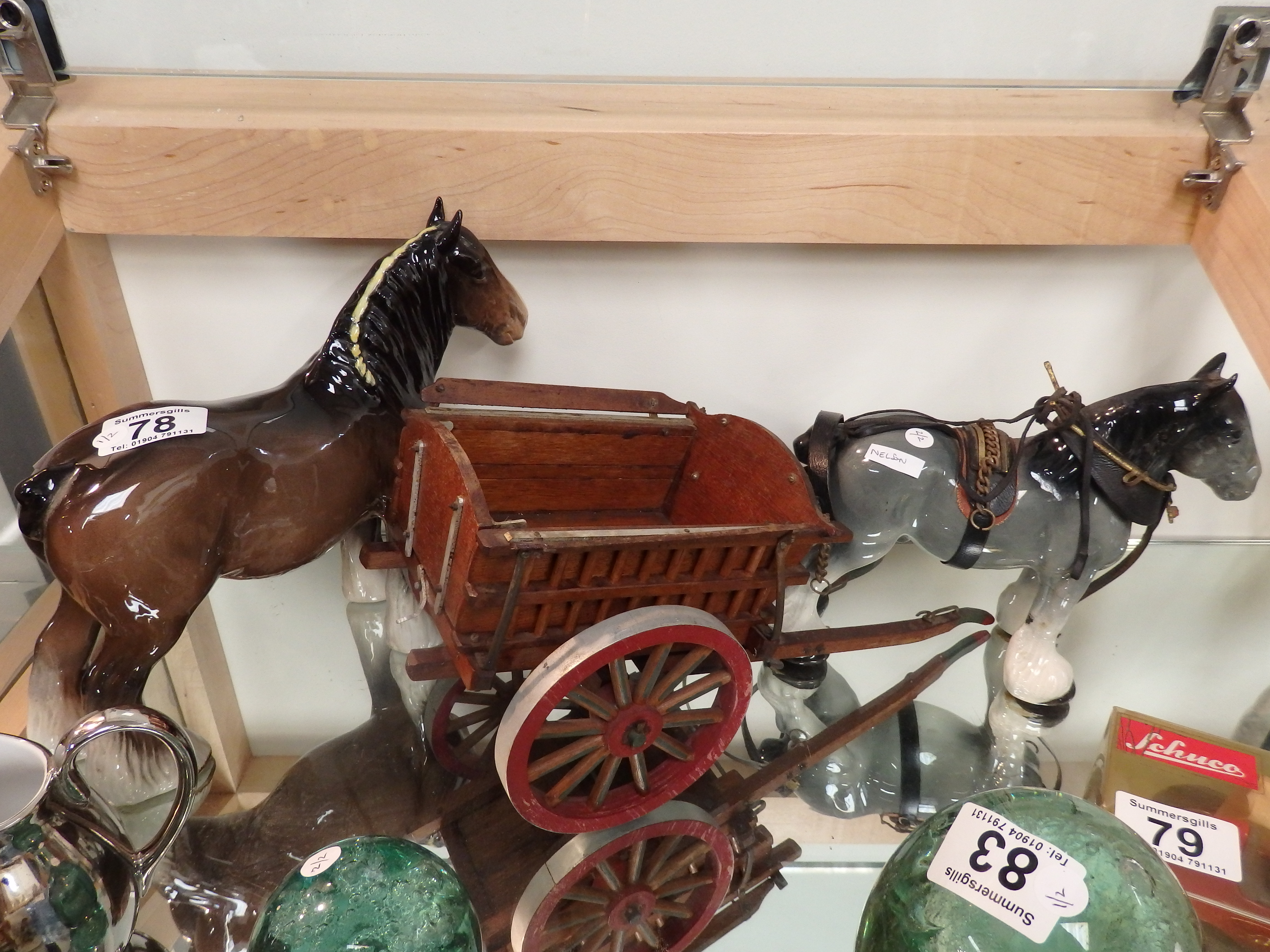 Beswick horse and cart horse