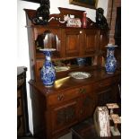Oak arts and crafts style sideboard