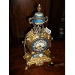 Antique gilt mantle clock