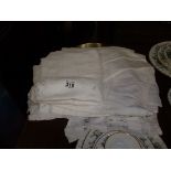 Lace/embroidered table cloths etc