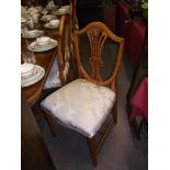 Yew dining table and 10 chairs