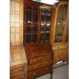 Mahogany bureau bookcase