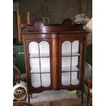 Edwardian inlaid display cabinet