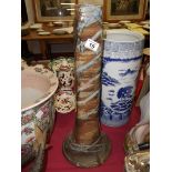 59cm studio pottery style vase/candlestick