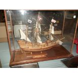 A large scale model of the Mayflower