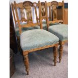 4 oak dining chairs