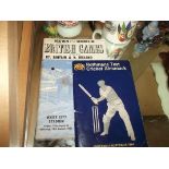 cricket almanack England v Australia 1964 , Britain and Northern Ireland v Hungary white city 1965