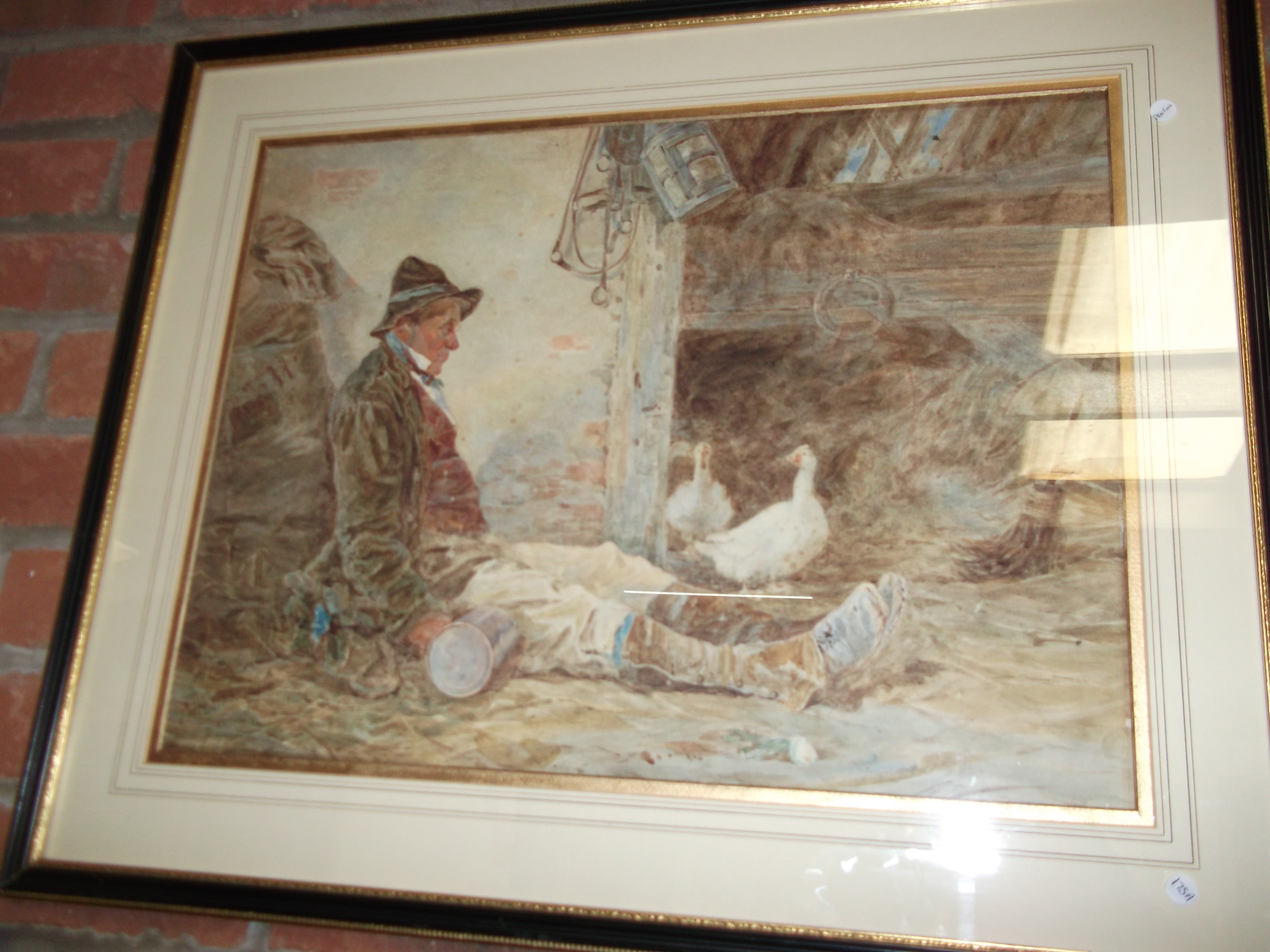 A water colour by J H Barnes